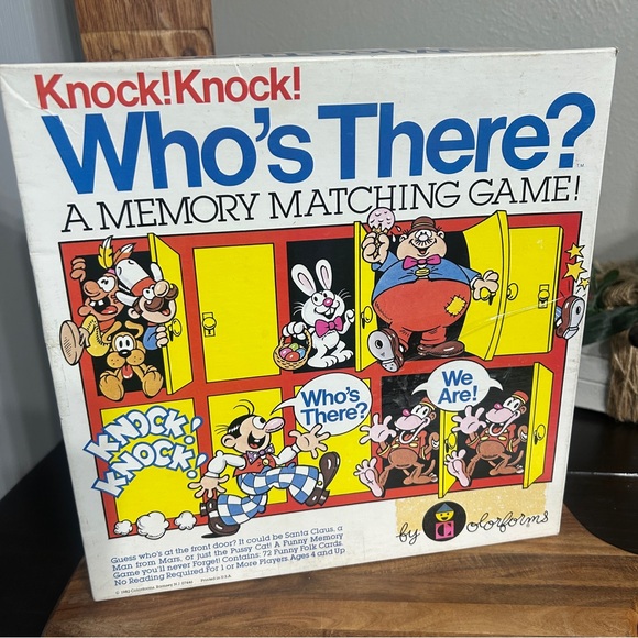 Knock! Knock! Who's There? Memory Matching Game by - Colorforms - Picture 1 of 4